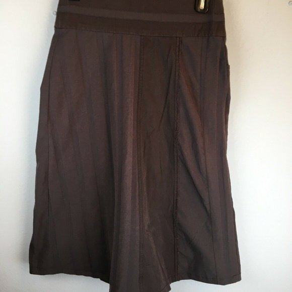 Cotelac A-Line Pencil Skirt S M Brown Asymmetric - Picture 5 of 8